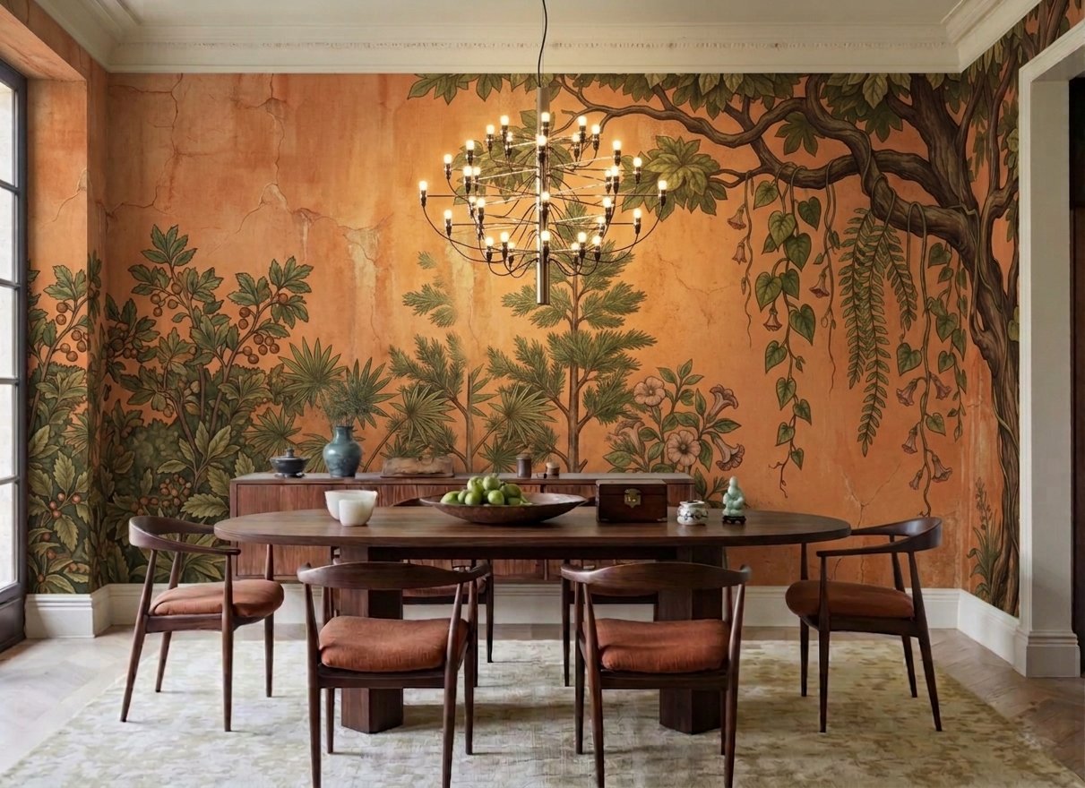 Open Storey dining interior — botanical dining room