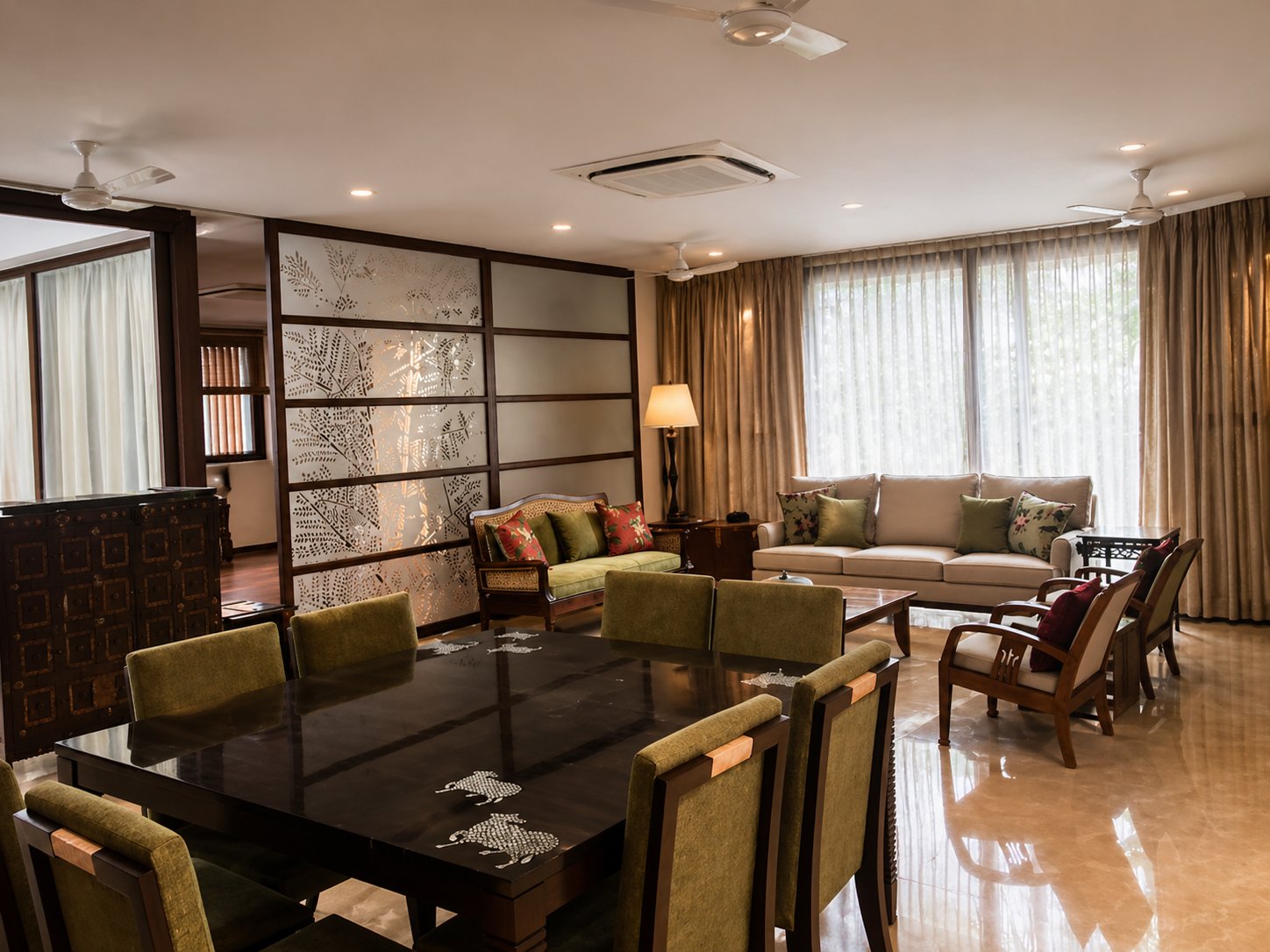 Open Storey residential interior — living and dining room