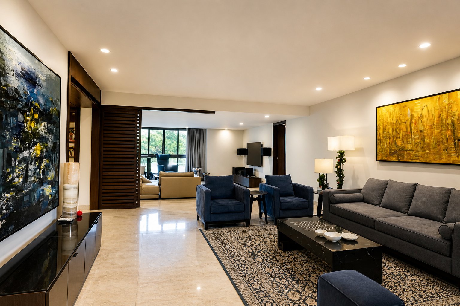 Open Storey residential interior — living room